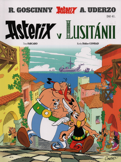 obal knihy - Asterix v Lusitánii